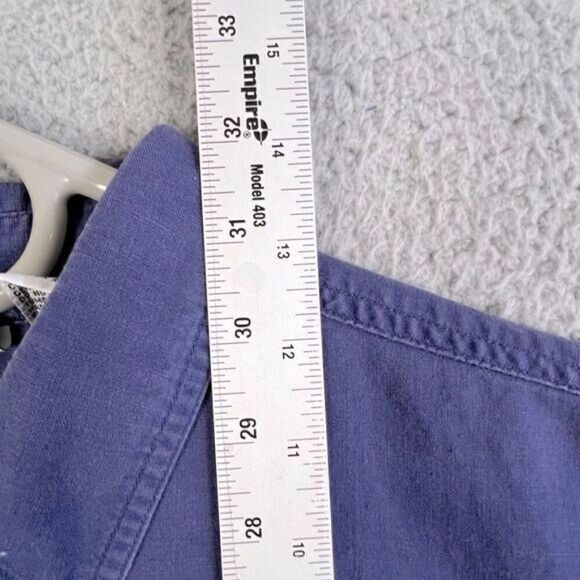 ACME CLOTHING CO. MENS BUTTON DOWN SHORT SLEEVE SHIRT BLUE SIZE XL - Picture 10 of 13